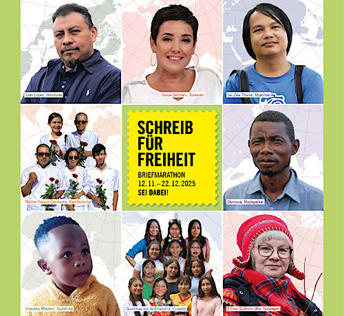 Tag der Menschenrechte – Briefmarathon und Schweigekreis